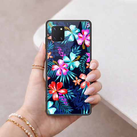 Samsung Galaxy M60S Cover - Floral Series - HQ Ultra Shine Premium Infinity Glass Soft Silicon Borders Case