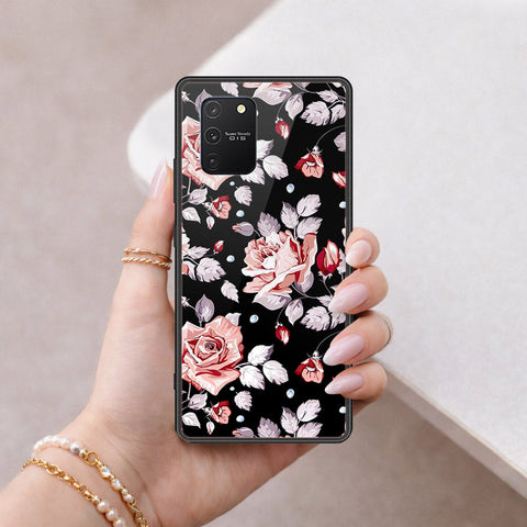 Samsung Galaxy M80s Cover - Floral Series - HQ Ultra Shine Premium Infinity Glass Soft Silicon Borders Case