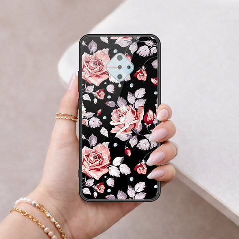Vivo S1 Pro Cover - Floral Series - HQ Ultra Shine Premium Infinity Glass Soft Silicon Borders Case