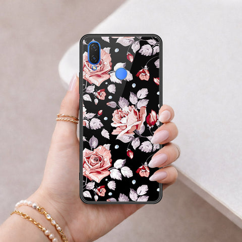 Huawei Nova 3i  Cover - Floral Series - HQ Ultra Shine Premium Infinity Glass Soft Silicon Borders Case
