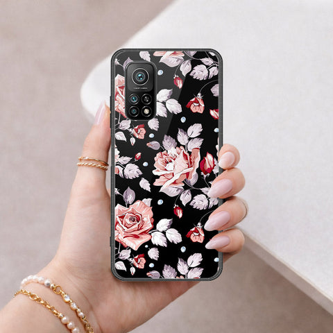 Xiaomi Mi 10T Pro Cover - Floral Series - HQ Ultra Shine Premium Infinity Glass Soft Silicon Borders Case