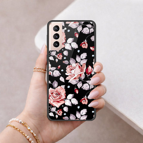 Samsung Galaxy S22 Plus 5G Cover - Floral Series - HQ Ultra Shine Premium Infinity Glass Soft Silicon Borders Case