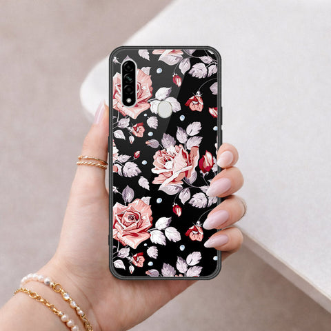 Oppo A31 Cover - Floral Series - HQ Ultra Shine Premium Infinity Glass Soft Silicon Borders Case