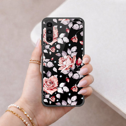 Samsung Galaxy A04s Cover - Floral Series - HQ Ultra Shine Premium Infinity Glass Soft Silicon Borders Case