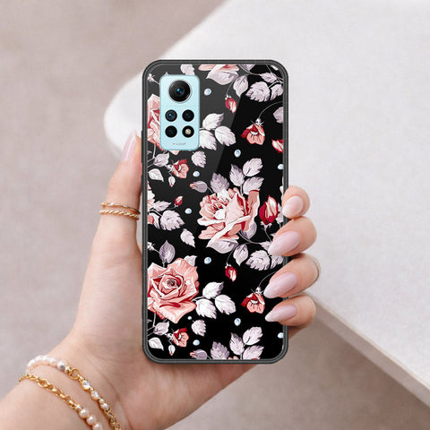 Xiaomi Redmi Note 12 Pro 4G Cover - Floral Series - HQ Ultra Shine Premium Infinity Glass Soft Silicon Borders Case
