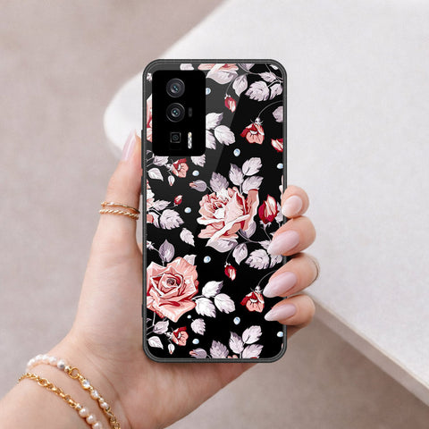 Xiaomi Redmi K60 Cover - Floral Series - HQ Ultra Shine Premium Infinity Glass Soft Silicon Borders Case
