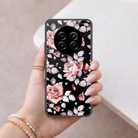 Realme 12 Plus Cover - Floral Series - HQ Ultra Shine Premium Infinity Glass Soft Silicon Borders Case