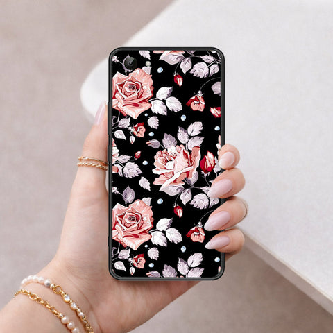 Vivo Y81 Cover - Floral Series - HQ Ultra Shine Premium Infinity Glass Soft Silicon Borders Case