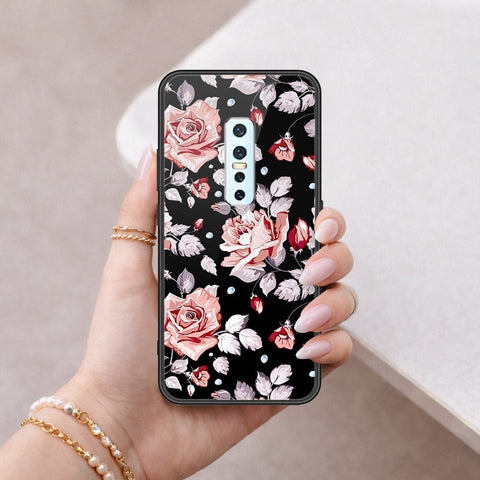 Vivo V17 Pro Cover - Floral Series - HQ Ultra Shine Premium Infinity Glass Soft Silicon Borders Case