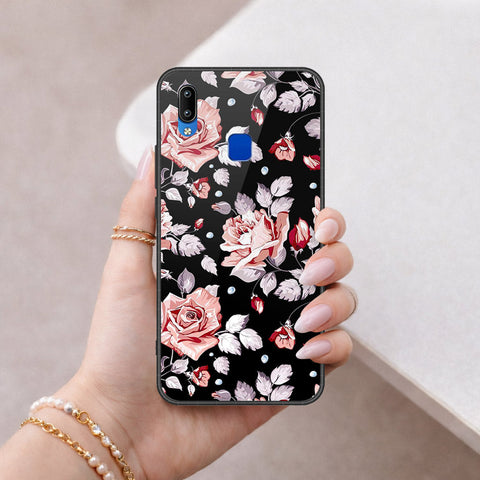 Vivo Y91i Cover - Floral Series - HQ Ultra Shine Premium Infinity Glass Soft Silicon Borders Case