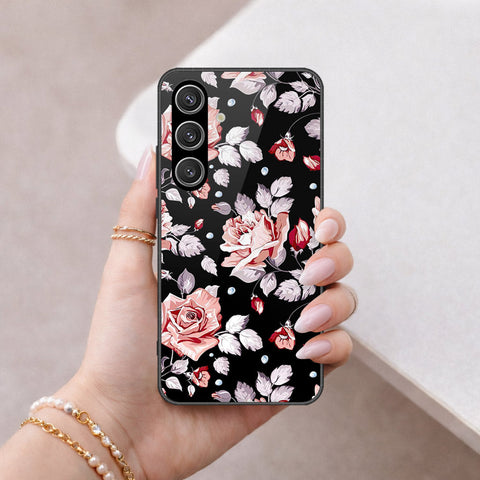 Samsung Galaxy S26 Plus Cover - Floral Series - HQ Ultra Shine Premium Infinity Glass Soft Silicon Borders Case