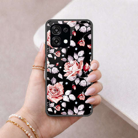 Oppo F31 Cover - Floral Series - HQ Ultra Shine Premium Infinity Glass Soft Silicon Borders Case