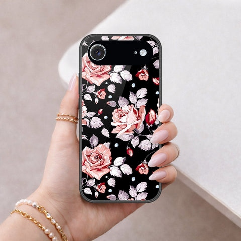 iPhone 17 Air - Floral Series - HQ Ultra Shine Premium Infinity Glass Soft Silicon Borders Case