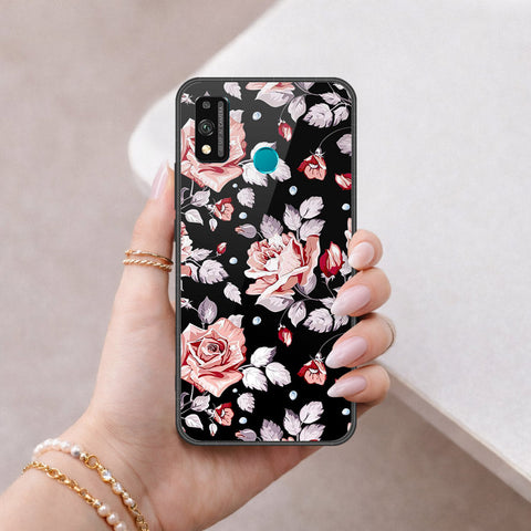 Huawei Honor 9 Lite - Floral Series - HQ Ultra Shine Premium Infinity Glass Soft Silicon Borders Case