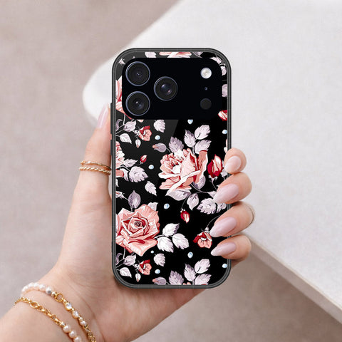 iPhone 18 Pro Max - Floral Series - HQ Ultra Shine Premium Infinity Glass Soft Silicon Borders Case