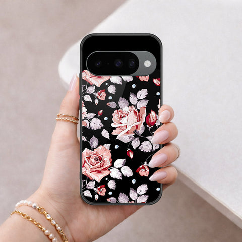 Google Pixel 10 Cover - Floral Series - HQ Ultra Shine Premium Infinity Glass Soft Silicon Borders Case