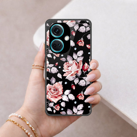 OnePlus Nord N30 Cover - Floral Series - HQ Ultra Shine Premium Infinity Glass Soft Silicon Borders Case