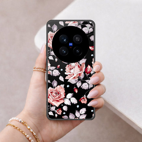 Vivo X200 Pro Cover - Floral Series - HQ Ultra Shine Premium Infinity Glass Soft Silicon Borders Case