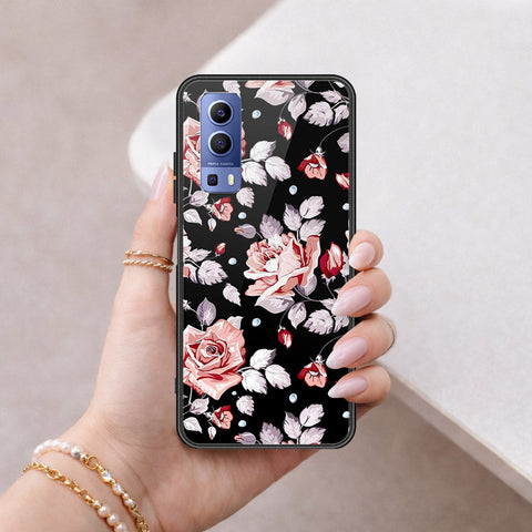 Vivo Y52 5G Cover - Floral Series - HQ Ultra Shine Premium Infinity Glass Soft Silicon Borders Case