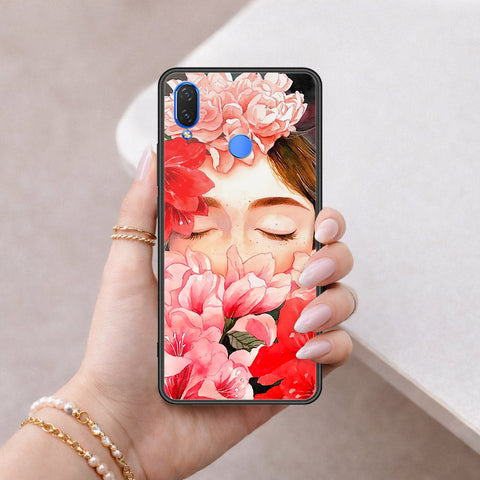 Huawei Nova 3i  Cover - Floral Series - HQ Ultra Shine Premium Infinity Glass Soft Silicon Borders Case