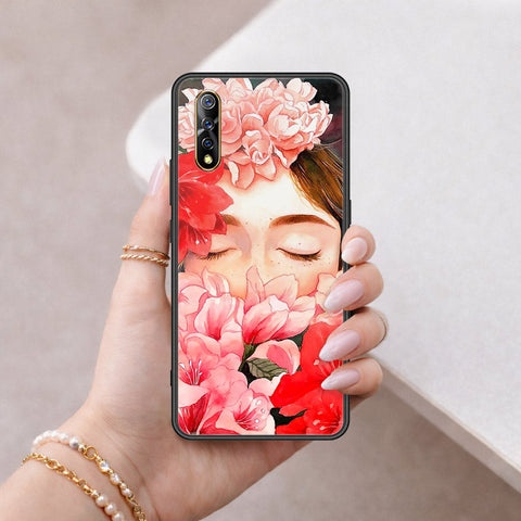vivo iQOO Neo 855 Cover - Floral Series - HQ Ultra Shine Premium Infinity Glass Soft Silicon Borders Case