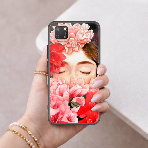 Honor 9S Cover - Floral Series - HQ Ultra Shine Premium Infinity Glass Soft Silicon Borders Case