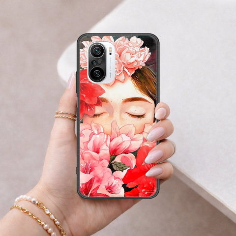 Xiaomi Mi 11i Cover - Floral Series - HQ Ultra Shine Premium Infinity Glass Soft Silicon Borders Case
