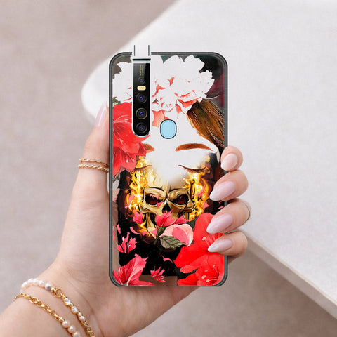 Tecno Camon 15 Premier Cover - Floral Series - HQ Ultra Shine Premium Infinity Glass Soft Silicon Borders Case