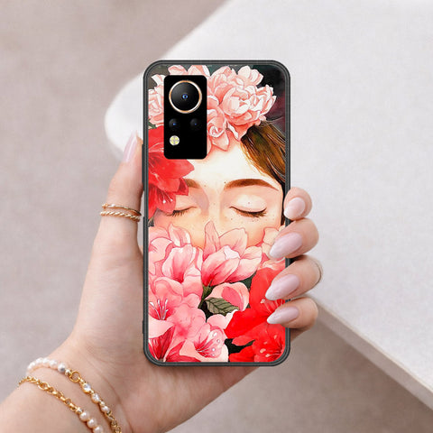 Infinix Note 12 Cover - Floral Series - HQ Ultra Shine Premium Infinity Glass Soft Silicon Borders Case