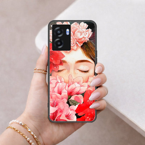 OnePlus Nord N300 Cover - Floral Series - HQ Ultra Shine Premium Infinity Glass Soft Silicon Borders Case