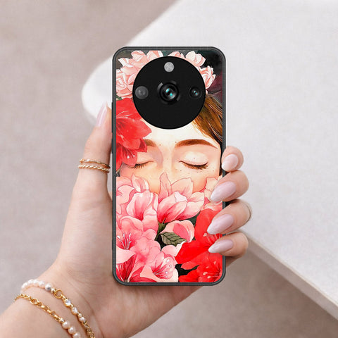 Realme 11 Pro Cover - Floral Series - HQ Ultra Shine Premium Infinity Glass Soft Silicon Borders Case
