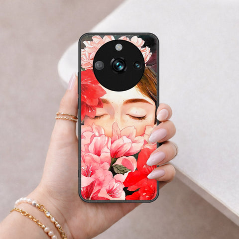 Realme 11 Pro Plus Cover - Floral Series - HQ Ultra Shine Premium Infinity Glass Soft Silicon Borders Case