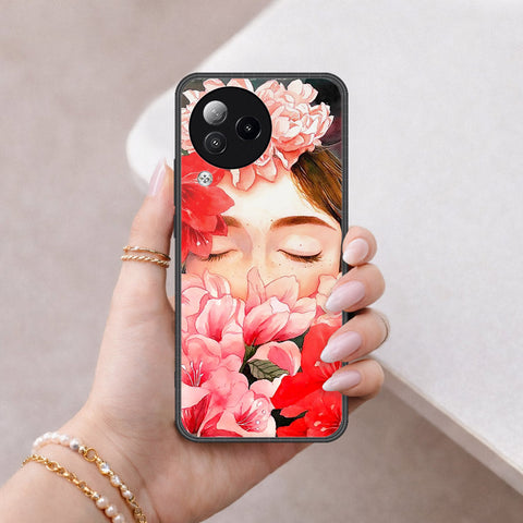 Xiaomi Civi 3 Cover - Floral Series - HQ Ultra Shine Premium Infinity Glass Soft Silicon Borders Case