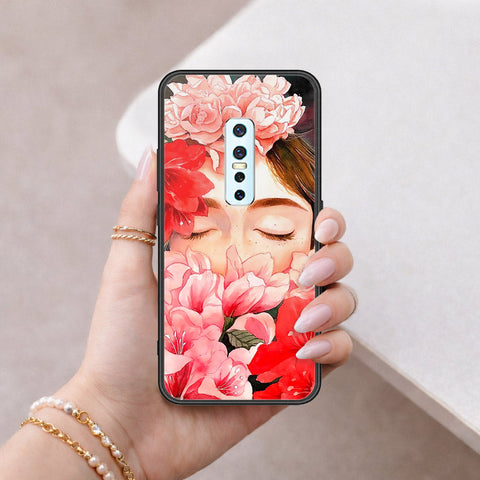 Vivo V17 Pro Cover - Floral Series - HQ Ultra Shine Premium Infinity Glass Soft Silicon Borders Case