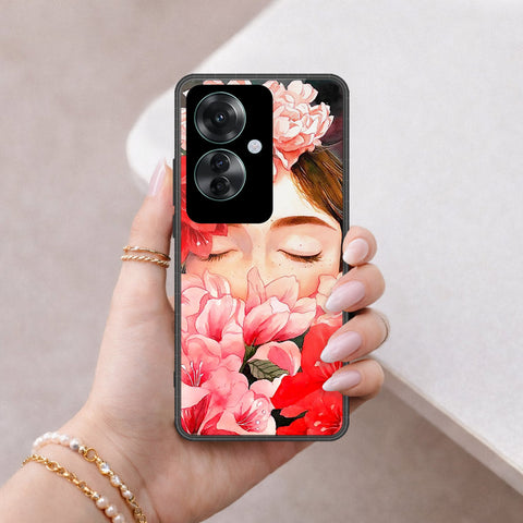 Oppo Reno 11F 5G Cover - Floral Series - HQ Ultra Shine Premium Infinity Glass Soft Silicon Borders Case