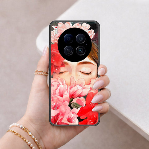 Tecno Camon 40 Premier 4G Cover - Floral Series - HQ Ultra Shine Premium Infinity Glass Soft Silicon Borders Case