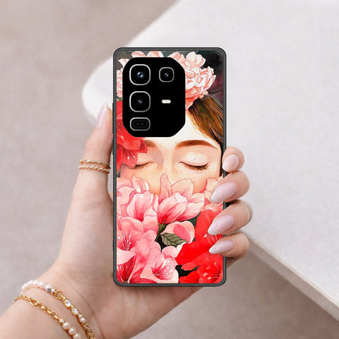 Infinix Note 50 Pro 4G Cover - Floral Series - HQ Ultra Shine Premium Infinity Glass Soft Silicon Borders Case