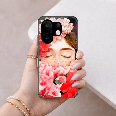 Vivo S30 Pro Mini Cover - Floral Series - HQ Ultra Shine Premium Infinity Glass Soft Silicon Borders Case