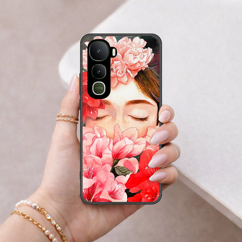Vivo Y400 Pro Cover - Floral Series - HQ Ultra Shine Premium Infinity Glass Soft Silicon Borders Case