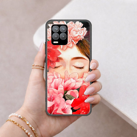 Realme 8 Pro Cover - Floral Series - HQ Ultra Shine Premium Infinity Glass Soft Silicon Borders Case