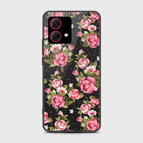 Motorola Moto G84 Cover - Floral Series - HQ Ultra Shine Premium Infinity Glass Soft Silicon Borders Case