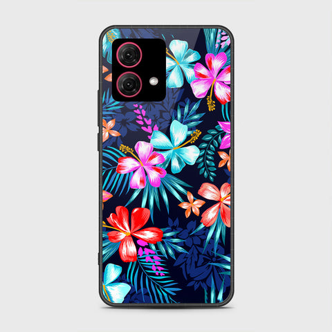 Motorola Moto G84 Cover - Floral Series - HQ Ultra Shine Premium Infinity Glass Soft Silicon Borders Case