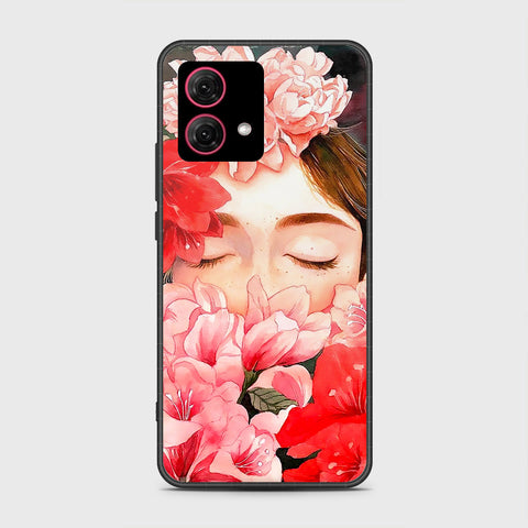 Motorola Moto G84 Cover - Floral Series - HQ Ultra Shine Premium Infinity Glass Soft Silicon Borders Case