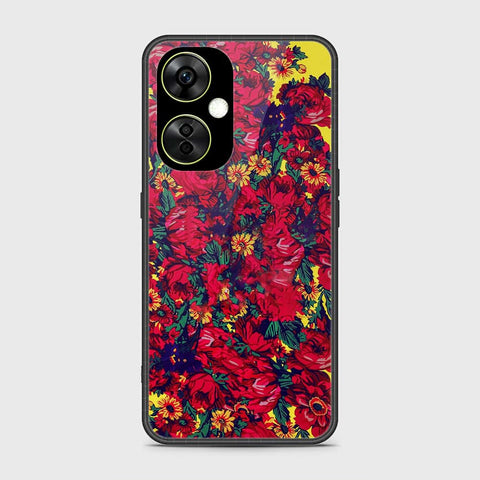 OnePlus Nord CE 3 Cover- Floral Series - HQ Ultra Shine Premium Infinity Glass Soft Silicon Borders Case