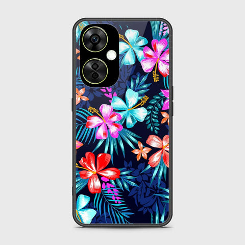 OnePlus Nord CE 3 Cover- Floral Series - HQ Ultra Shine Premium Infinity Glass Soft Silicon Borders Case