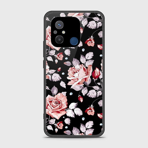 Xiaomi Redmi 12C Cover - Floral Series - HQ Ultra Shine Premium Infinity Glass Soft Silicon Borders Case (Fast Delivery)