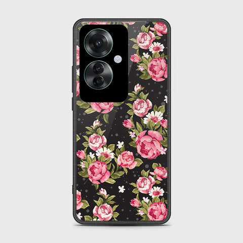 Oppo Reno 11F 5G Cover- Floral Series - HQ Ultra Shine Premium Infinity Glass Soft Silicon Borders Case