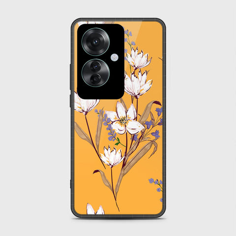 Oppo Reno 11F 5G Cover- Floral Series - HQ Ultra Shine Premium Infinity Glass Soft Silicon Borders Case