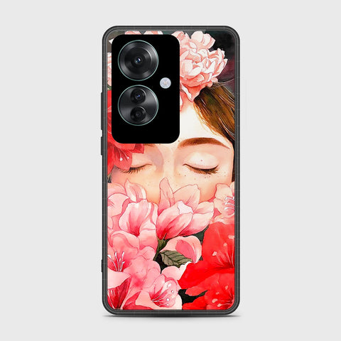 Oppo Reno 11F 5G Cover- Floral Series - HQ Ultra Shine Premium Infinity Glass Soft Silicon Borders Case