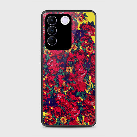 Vivo V27e Cover- Floral Series - HQ Premium Shine Durable Shatterproof Case